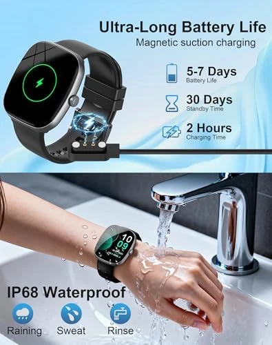 Smart Watch with 1.85" HD Display — Smart Watch, Eigsupia