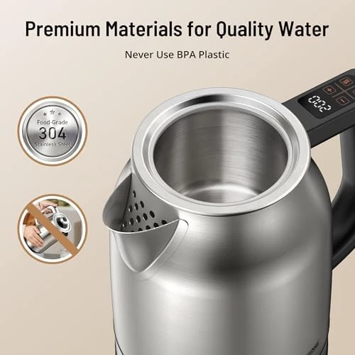 Temperature Control Electric Kettle, 1.7L 1500W — Electric Kettle, PARIS RHÔNE