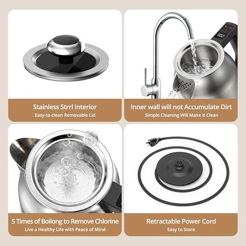 Temperature Control Electric Kettle, 1.7L 1500W — Electric Kettle, PARIS RHÔNE