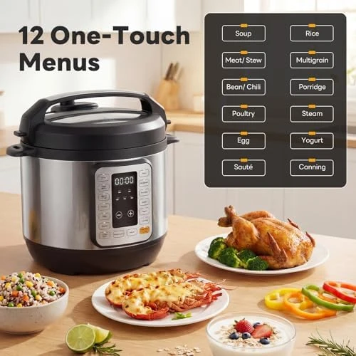 16-in-1 Electric Pressure Cooker 8QT — Multicooker, Sweetcrispy