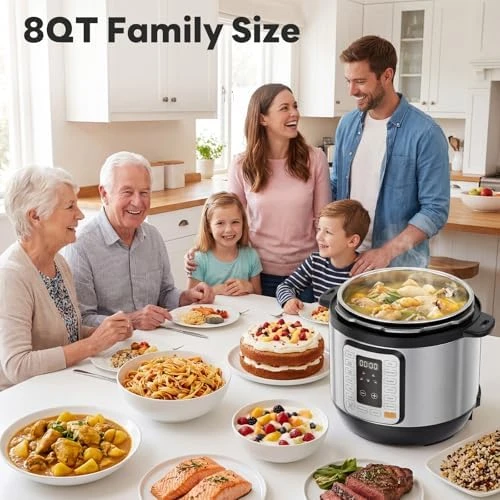 16-in-1 Electric Pressure Cooker 8QT — Multicooker, Sweetcrispy