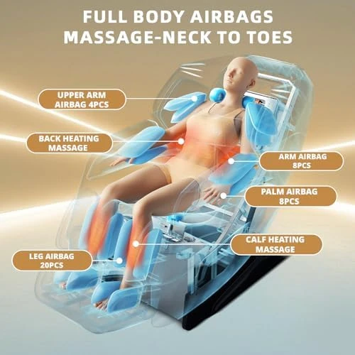 4D Massage Chair Full Body Zero Gravity Recliner — Massage Chairs, HealthRelife