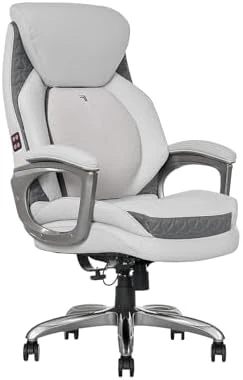 Active Lumbar Ergonomic Swivel Executive Massage Chair — Smart Chairs, Sharper Image