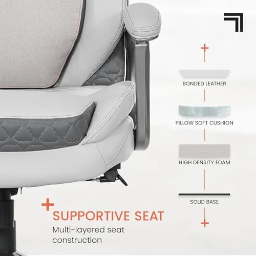 Active Lumbar Ergonomic Swivel Executive Massage Chair — Smart Chairs, Sharper Image