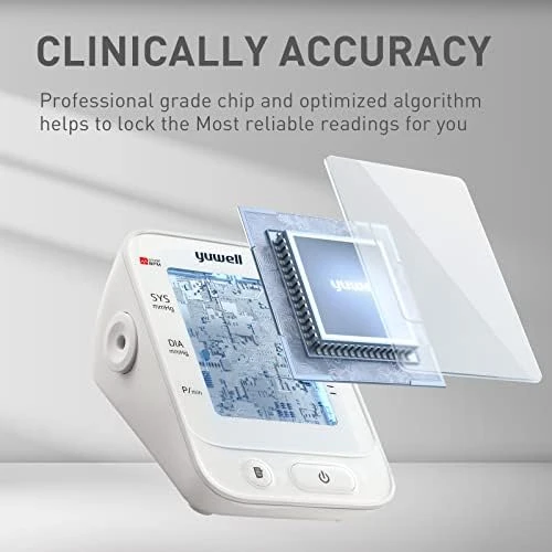 Blood Pressure Monitor with Large Upper Arm Cuff — Blood Pressure Monitor, Yuwell