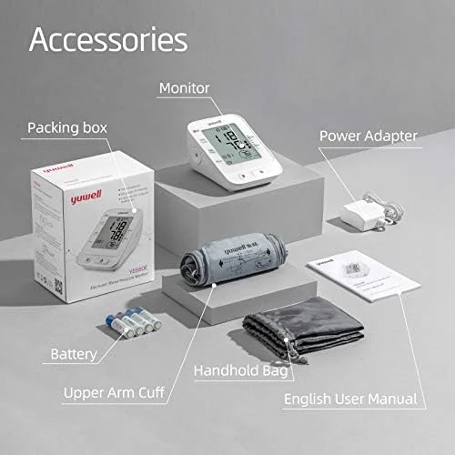 Blood Pressure Monitor with Large Upper Arm Cuff — Blood Pressure Monitor, Yuwell