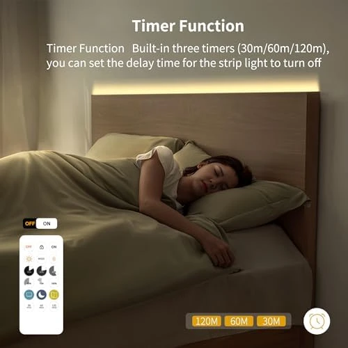 COB LED Strip Lights 9.84ft, 3000K Warm White, DC24V, CRI93+, Bluetooth App Control, Dimmable — LED Strip Lights, AUZIWE