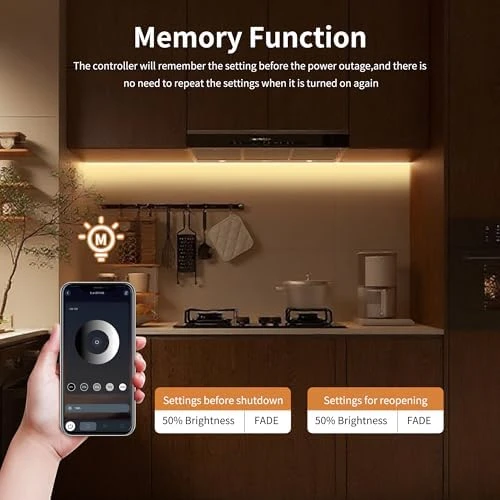 COB LED Strip Lights 9.84ft, 3000K Warm White, DC24V, CRI93+, Bluetooth App Control, Dimmable — LED Strip Lights, AUZIWE