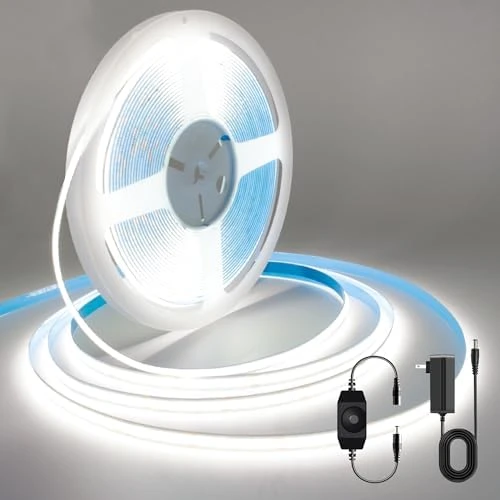 COB LED Strip Lights 9.84ft, 3000K Warm White, DC24V, CRI93+, Bluetooth App Control, Dimmable — LED Strip Lights, AUZIWE