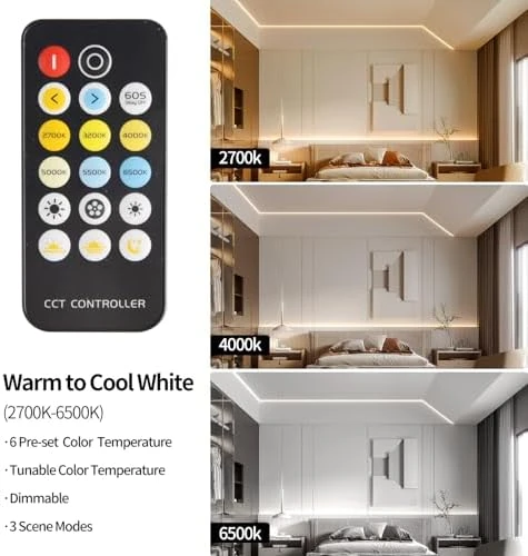 COB LED Strip Lights, Tunable White 2700K-6500K — LED Strip Lights, HAGILE