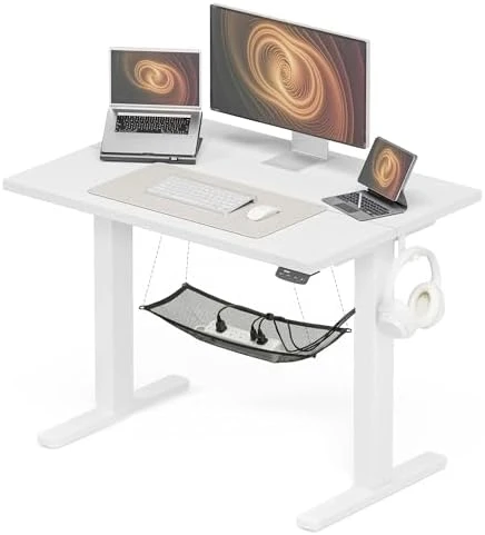 Electric Standing Desk, Height Adjustable Home Office Desk with Memory Presets & Cable Management, Rustic Brown Sit... — Standing Desk, Acrolix