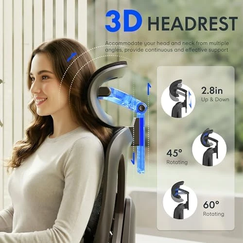 Ergonomic Office Chair with Footrest — Smart Chairs, FLEXISPOT