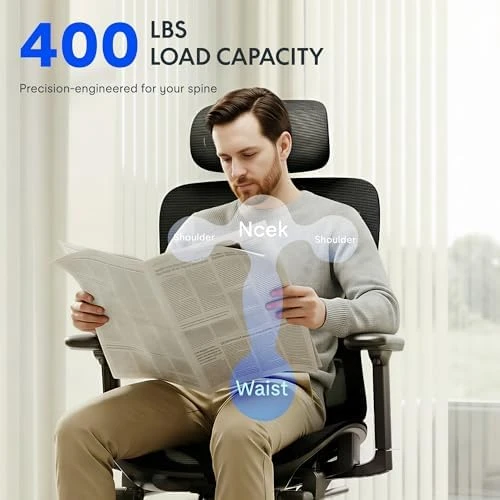 Ergonomic Office Chair with Footrest — Smart Chairs, FLEXISPOT