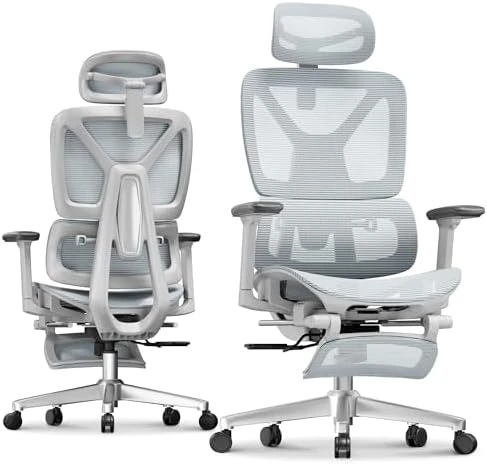 Ergonomic Office Chair with Footrest — Smart Chairs, FLEXISPOT