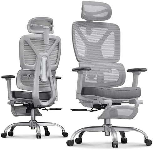 Ergonomic Office Chair with Footrest — Smart Chairs, FLEXISPOT