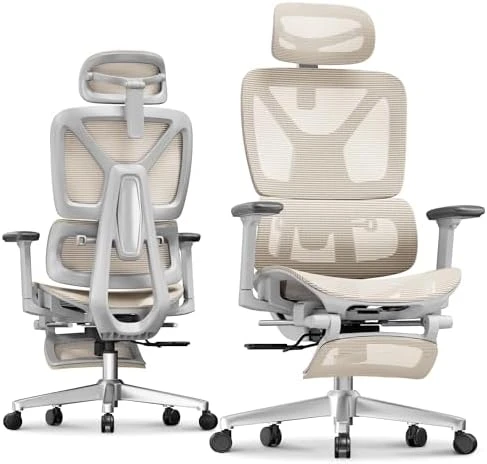 Ergonomic Office Chair with Footrest — Smart Chairs, FLEXISPOT