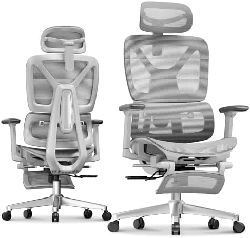 Ergonomic Office Chair with Footrest — Smart Chairs, FLEXISPOT