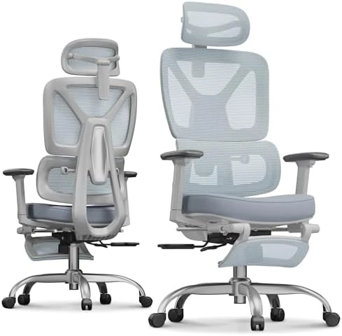 Ergonomic Office Chair with Footrest — Smart Chairs, FLEXISPOT