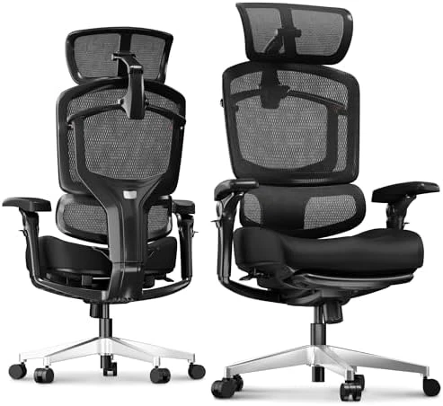 Ergonomic Office Chair with Footrest — Smart Chairs, FLEXISPOT