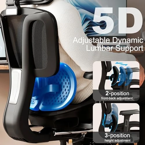 Ergonomic Office Chair with Footrest — Smart Chairs, Vonesse