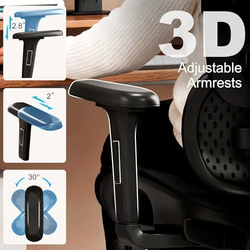 Ergonomic Office Chair with Footrest — Smart Chairs, Vonesse