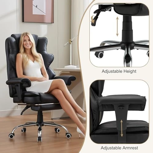 Ergonomic Office Chair with Heated Massage Function — Massage Chairs, ALYEEPLOR