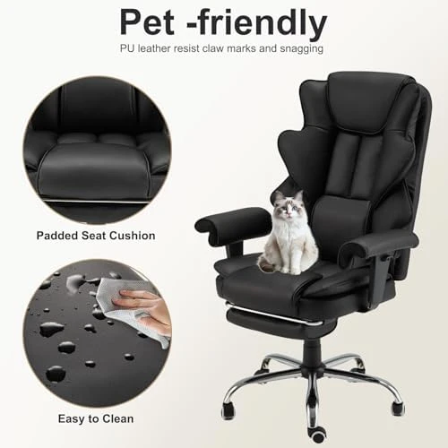 Ergonomic Office Chair with Heated Massage Function — Massage Chairs, ALYEEPLOR