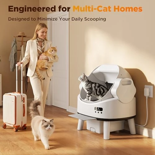Self-Cleaning Cat Litter Box — Self-Cleaning Litter Box, Linvivon