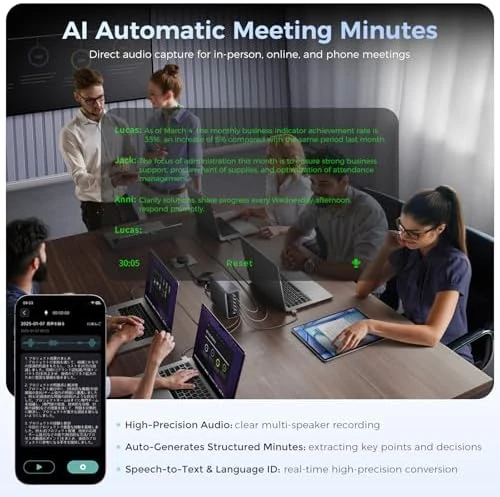 Smart Glasses with Camera & AR Display, Invisible Teleprompter & 268-Language Real-Time Translation — Smart Glasses, Domars