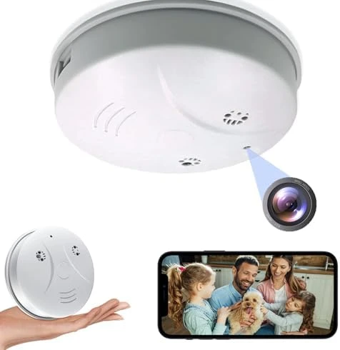 WiFi Hidden Camera in Smoke Detector — Security Camera, DAIFAC