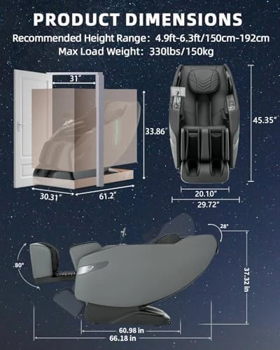 3D Zero Gravity Full Body Massage Chair with Heat — Massage Chairs, RelaxRelife