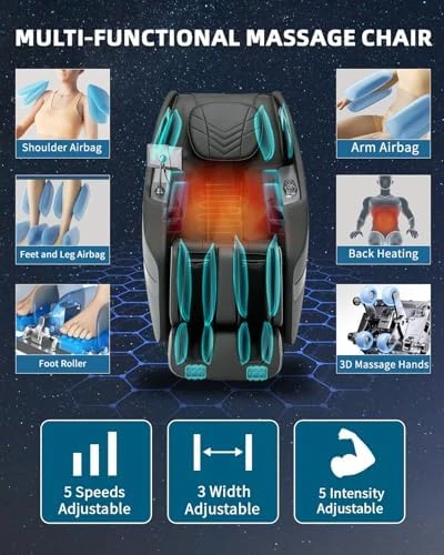 3D Zero Gravity Full Body Massage Chair with Heat — Massage Chairs, RelaxRelife
