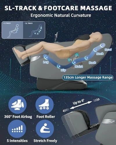 3D Zero Gravity Full Body Massage Chair with Heat — Massage Chairs, RelaxRelife