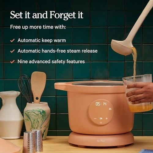6 Qt Ceramic Nonstick Multicooker & Pressure Cooker with Touchscreen Controls & Auto Steam Release — Multicooker, Our Place