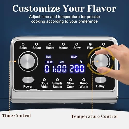 8QT Digital Multi-Cooker Food Warmer — Multicooker, SUNVIVIPRO