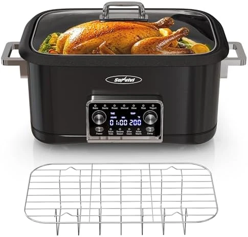 8QT Digital Multi-Cooker Food Warmer — Multicooker, SUNVIVIPRO