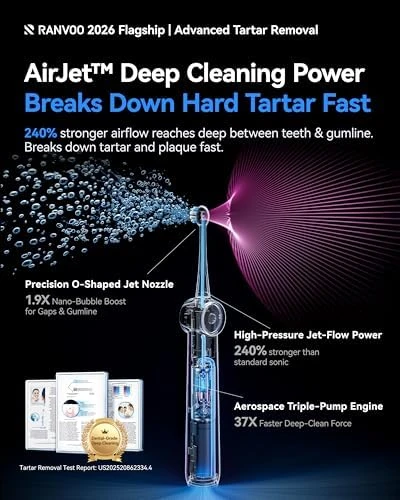 AirJet X5 Electric Toothbrush — Electric Toothbrush, RANVOO