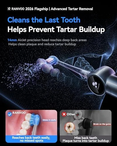 AirJet X5 Electric Toothbrush — Electric Toothbrush, RANVOO