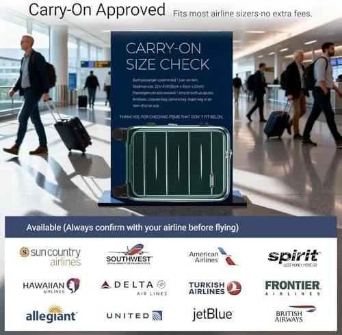 Carry On Luggage with Top Opening, Expandable with Front Pocket and USB Charging Port — Smart Luggage, cllson