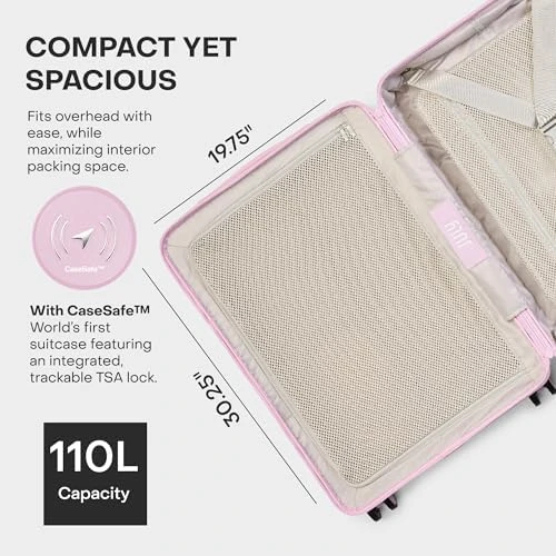 Checked Plus with CaseSafe - 28.75" Built in Tracking, Airline Approved Check In Luggage with Wheels, Rolling Suitcase -... — Smart Luggage, July