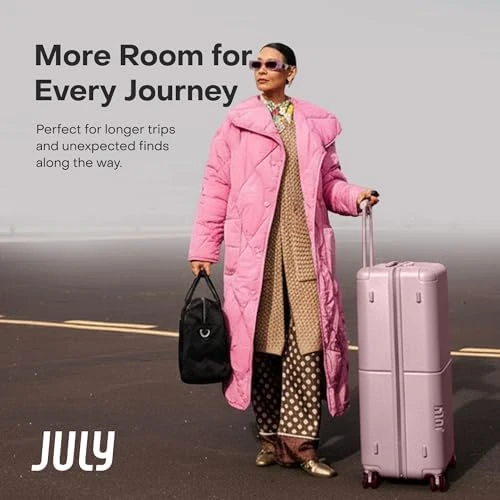 Checked Plus with CaseSafe - 28.75" Built in Tracking, Airline Approved Check In Luggage with Wheels, Rolling Suitcase -... — Smart Luggage, July