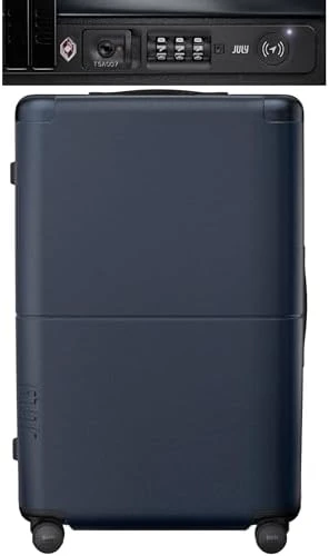 Checked Plus with CaseSafe - 28.75" Built in Tracking, Airline Approved Check In Luggage with Wheels, Rolling Suitcase -... — Smart Luggage, July