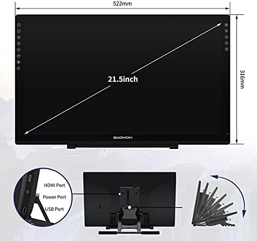 Drawing Tablet with Screen, 21.5 inch, Full-Laminated — Drawing Tablet, GAOMON