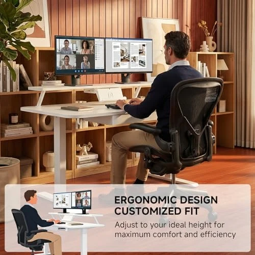 Electric Standing Desk with Drawers — Standing Desk, GTPLAYER
