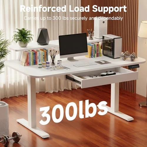 Electric Standing Desk with Drawers — Standing Desk, GTPLAYER
