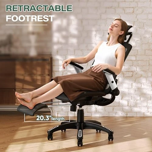 Ergonomic Office Chair with Footrest — Smart Chairs, GABRYLLY