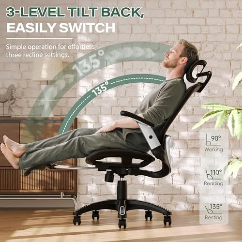 Ergonomic Office Chair with Footrest — Smart Chairs, GABRYLLY