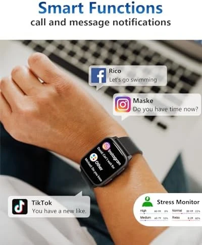 Fitness Tracker with 24/7 Heart Rate & Blood Pressure Monitor, Blood Oxygen & Sleep Tracker — Fitness Tracker, MorePro
