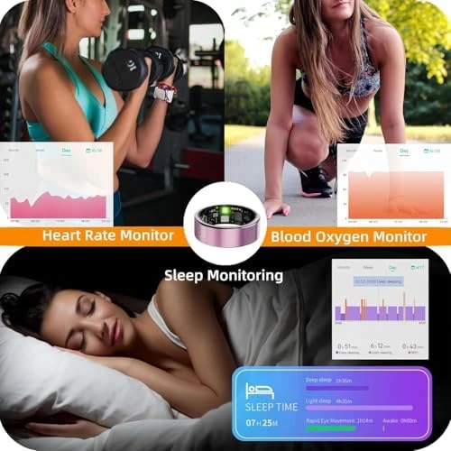 Health Tracker Ring — Smart Ring, Oucscru