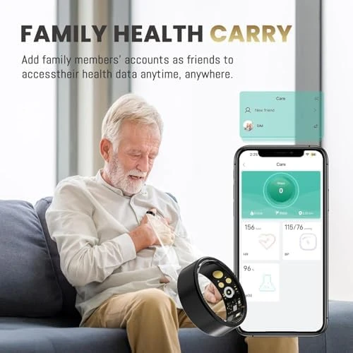 Health Tracker Ring — Smart Ring, Oucscru